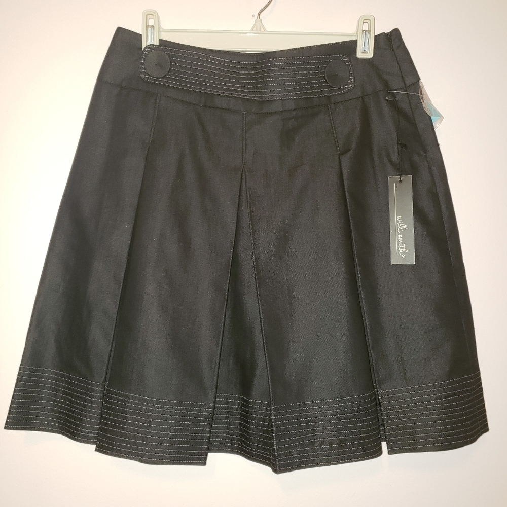 Willi Smith Pleated Skirt Size 4 NWT